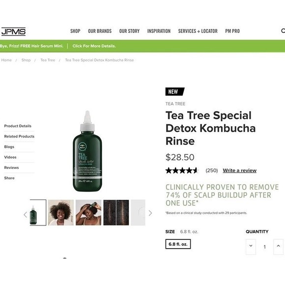 SEALED Paul Mitchell Tea Tree Special Detox Kombucha Rinse Scalp Clarify Shine - Picture 9 of 9
